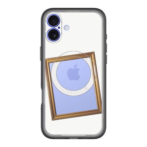 スリムプロテクションプレミアムケース with MagSafe［ Photo Frame - White ］