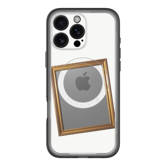 スリムプロテクションプレミアムケース with MagSafe［ Photo Frame - White ］