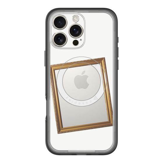スリムプロテクションプレミアムケース with MagSafe［ Photo Frame - White ］