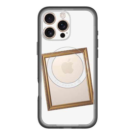 スリムプロテクションプレミアムケース with MagSafe［ Photo Frame - White ］