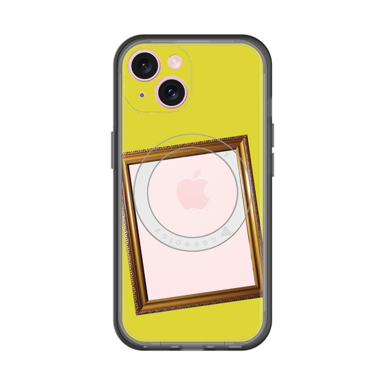 スリムプロテクションプレミアムケース with MagSafe［ Photo Frame - Yellow ］