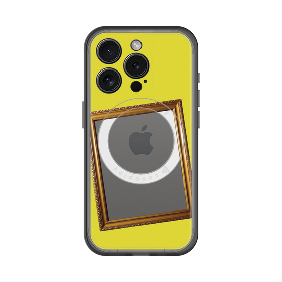 スリムプロテクションプレミアムケース with MagSafe［ Photo Frame - Yellow ］
