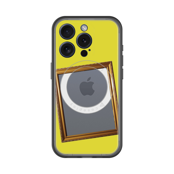 スリムプロテクションプレミアムケース with MagSafe［ Photo Frame - Yellow ］