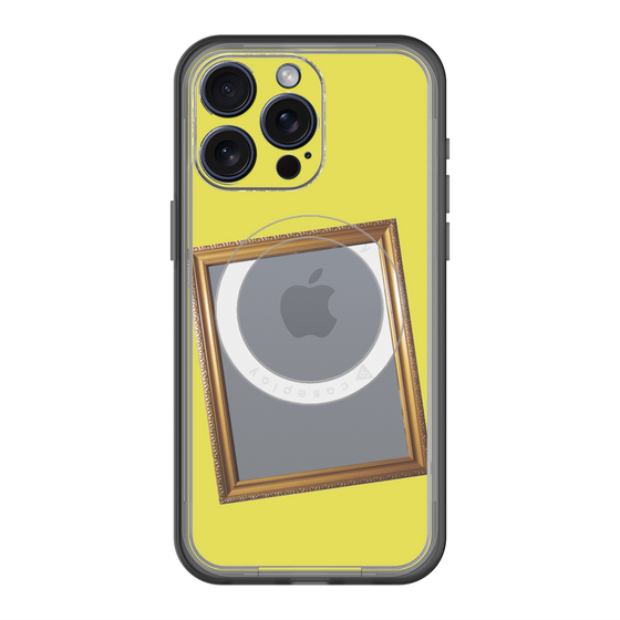 スリムプロテクションプレミアムケース with MagSafe［ Photo Frame - Yellow ］