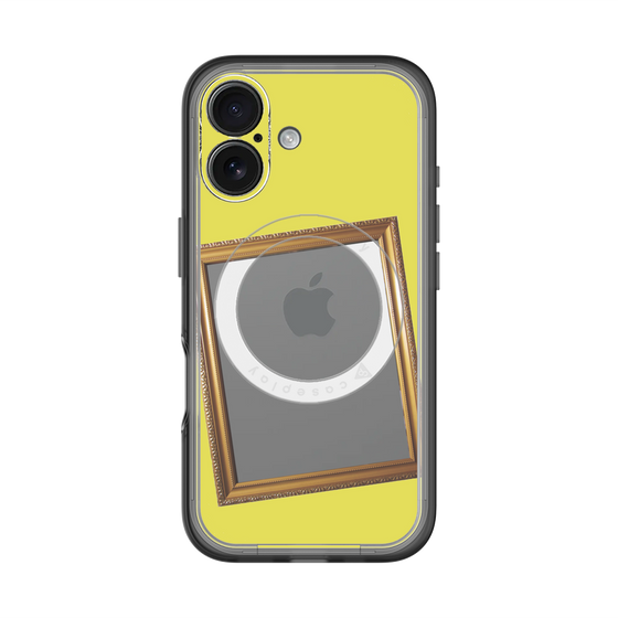 スリムプロテクションプレミアムケース with MagSafe［ Photo Frame - Yellow ］