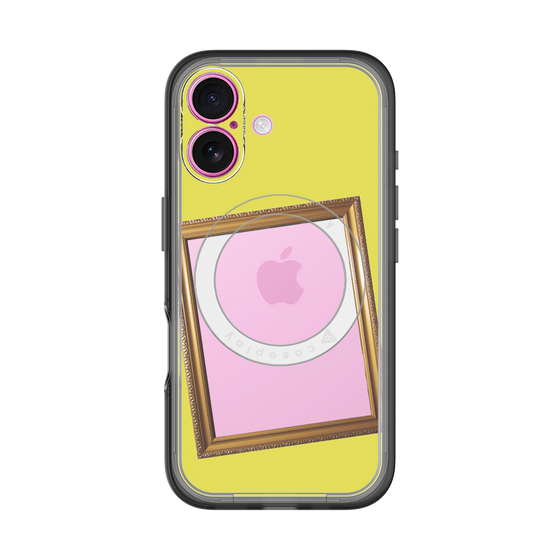 スリムプロテクションプレミアムケース with MagSafe［ Photo Frame - Yellow ］
