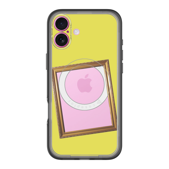 スリムプロテクションプレミアムケース with MagSafe［ Photo Frame - Yellow ］