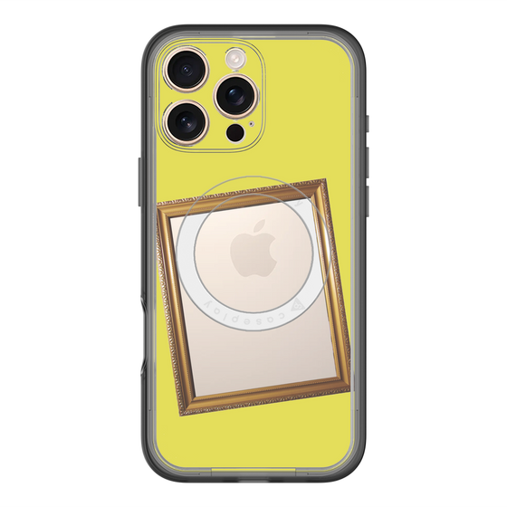 スリムプロテクションプレミアムケース with MagSafe［ Photo Frame - Yellow ］
