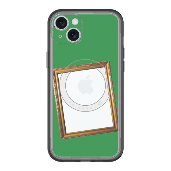 スリムプロテクションプレミアムケース with MagSafe［ Photo Frame - Green ］