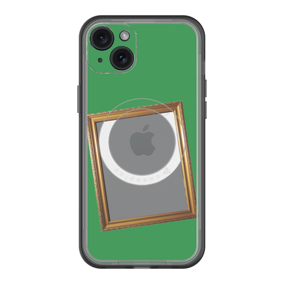 スリムプロテクションプレミアムケース with MagSafe［ Photo Frame - Green ］