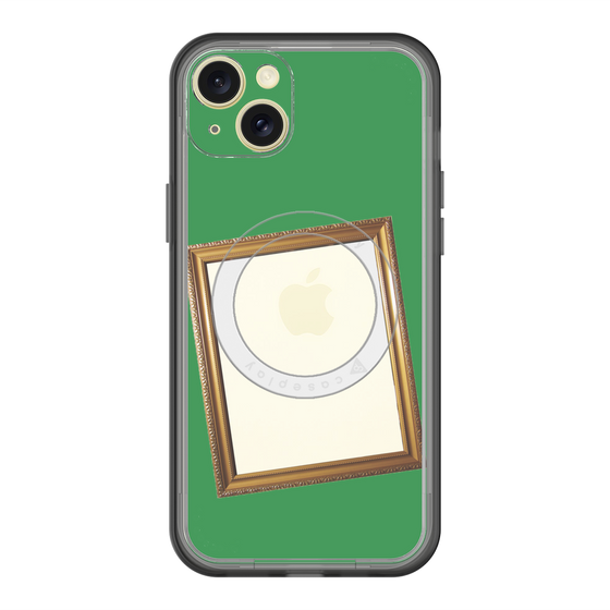 スリムプロテクションプレミアムケース with MagSafe［ Photo Frame - Green ］