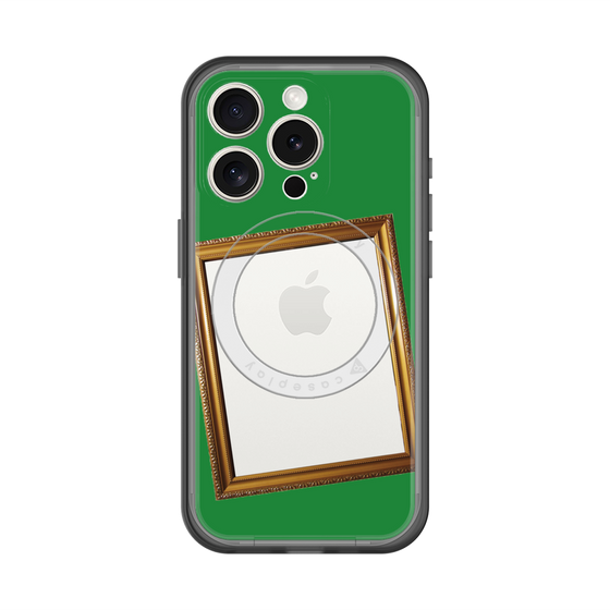 スリムプロテクションプレミアムケース with MagSafe［ Photo Frame - Green ］