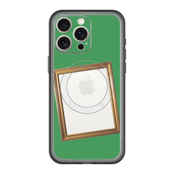 スリムプロテクションプレミアムケース with MagSafe［ Photo Frame - Green ］