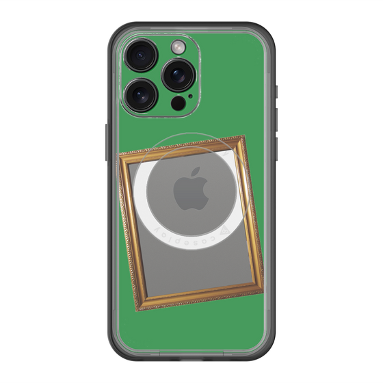 スリムプロテクションプレミアムケース with MagSafe［ Photo Frame - Green ］