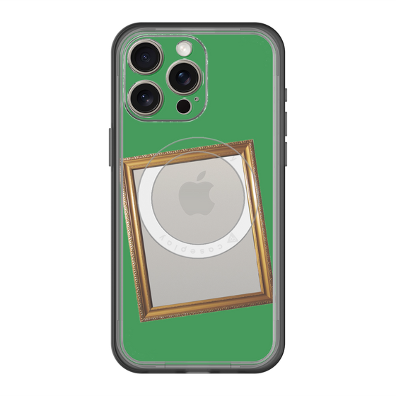 スリムプロテクションプレミアムケース with MagSafe［ Photo Frame - Green ］
