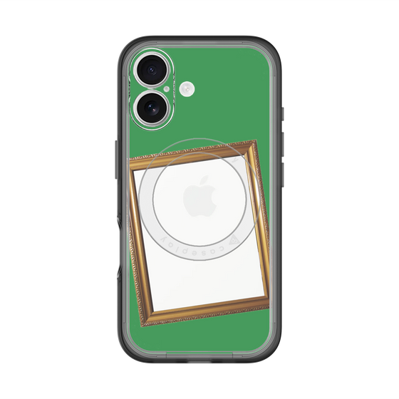 スリムプロテクションプレミアムケース with MagSafe［ Photo Frame - Green ］