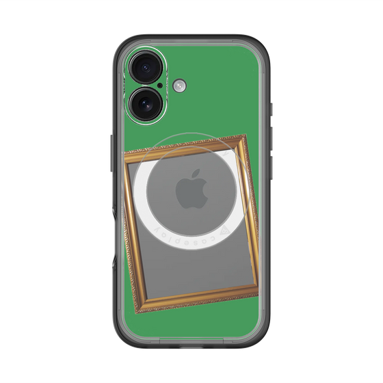 スリムプロテクションプレミアムケース with MagSafe［ Photo Frame - Green ］