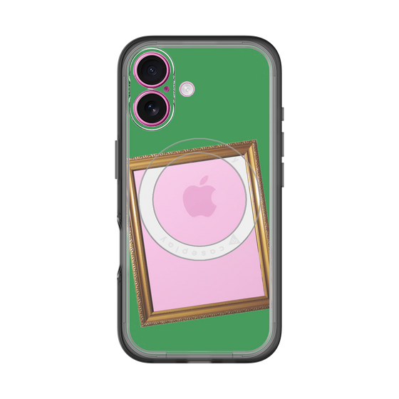 スリムプロテクションプレミアムケース with MagSafe［ Photo Frame - Green ］