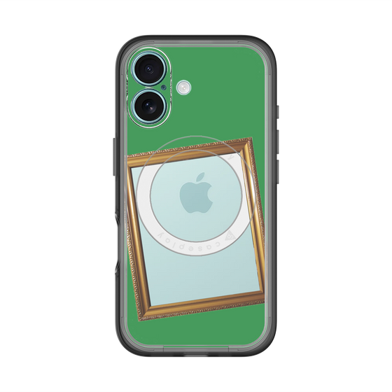 スリムプロテクションプレミアムケース with MagSafe［ Photo Frame - Green ］