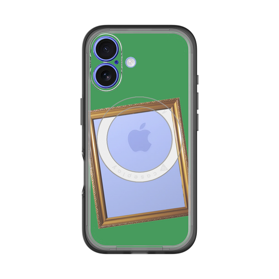 スリムプロテクションプレミアムケース with MagSafe［ Photo Frame - Green ］