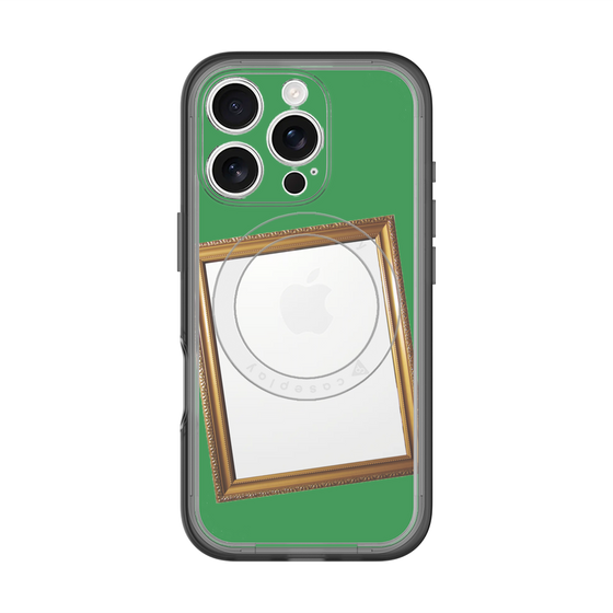 スリムプロテクションプレミアムケース with MagSafe［ Photo Frame - Green ］