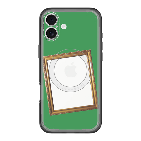 スリムプロテクションプレミアムケース with MagSafe［ Photo Frame - Green ］