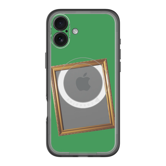 スリムプロテクションプレミアムケース with MagSafe［ Photo Frame - Green ］