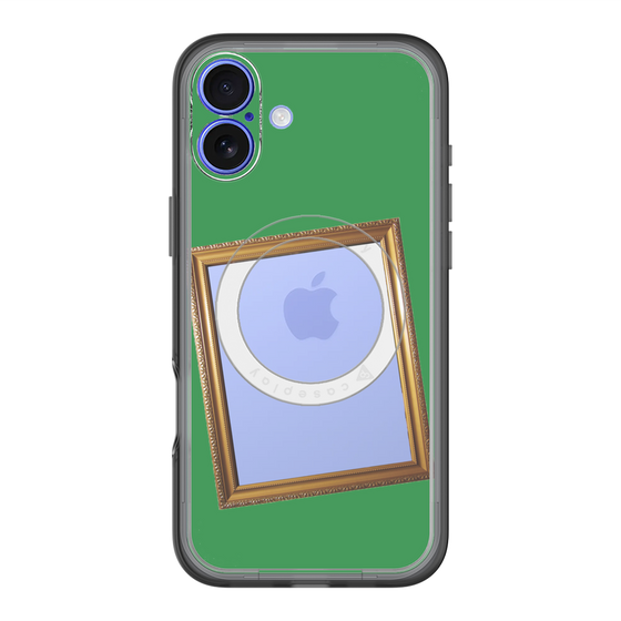 スリムプロテクションプレミアムケース with MagSafe［ Photo Frame - Green ］