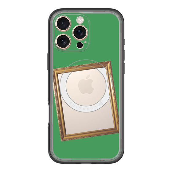 スリムプロテクションプレミアムケース with MagSafe［ Photo Frame - Green ］