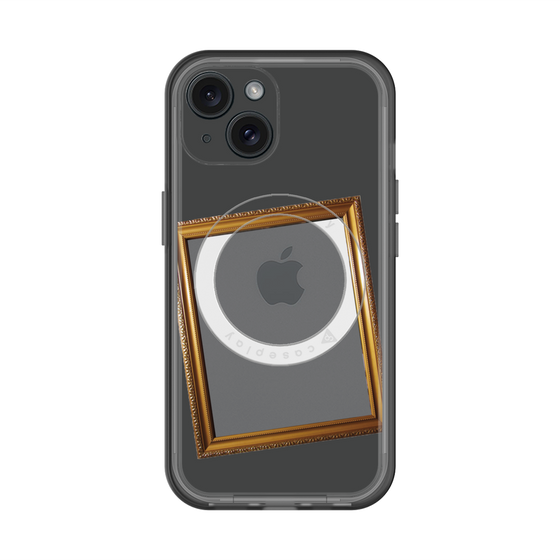 スリムプロテクションプレミアムケース with MagSafe［ Photo Frame - Gray ］