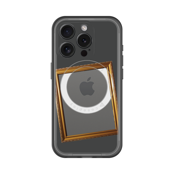 スリムプロテクションプレミアムケース with MagSafe［ Photo Frame - Gray ］