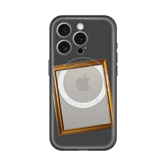 スリムプロテクションプレミアムケース with MagSafe［ Photo Frame - Gray ］