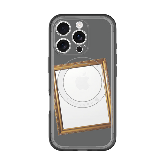 スリムプロテクションプレミアムケース with MagSafe［ Photo Frame - Gray ］