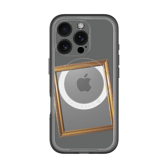 スリムプロテクションプレミアムケース with MagSafe［ Photo Frame - Gray ］