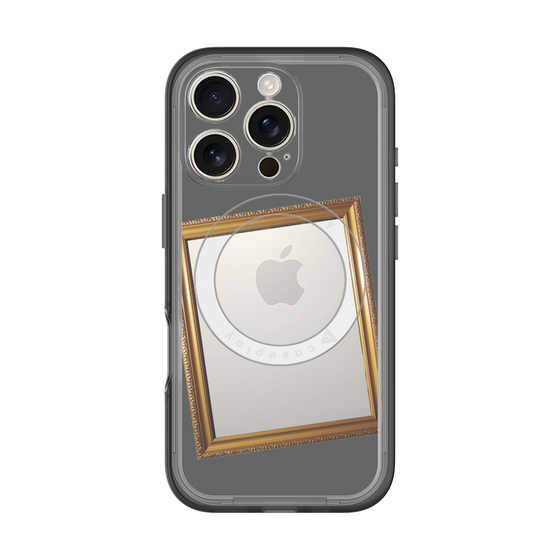 スリムプロテクションプレミアムケース with MagSafe［ Photo Frame - Gray ］