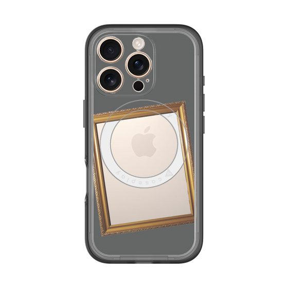 スリムプロテクションプレミアムケース with MagSafe［ Photo Frame - Gray ］