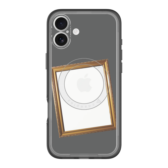 スリムプロテクションプレミアムケース with MagSafe［ Photo Frame - Gray ］