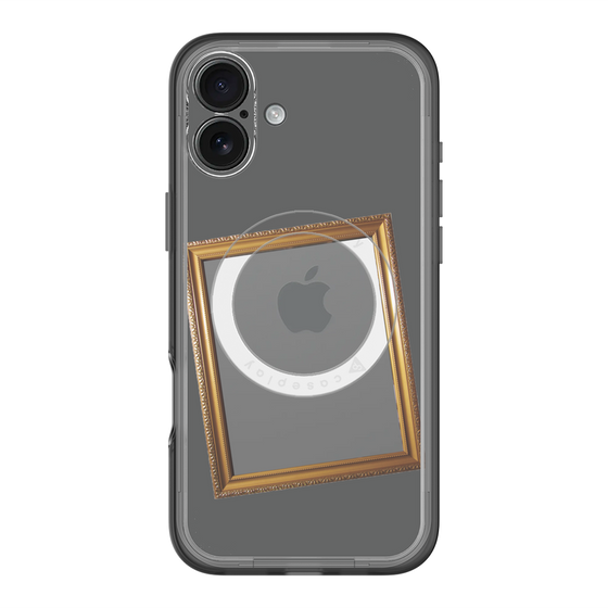 スリムプロテクションプレミアムケース with MagSafe［ Photo Frame - Gray ］