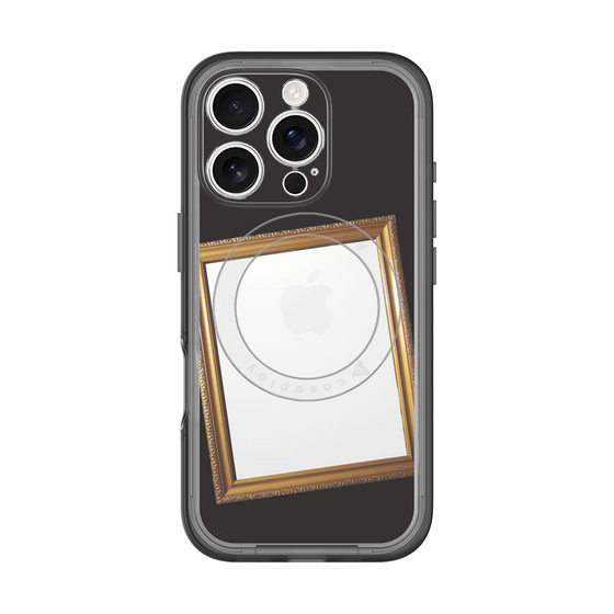 スリムプロテクションプレミアムケース with MagSafe［ Photo Frame - Black ］