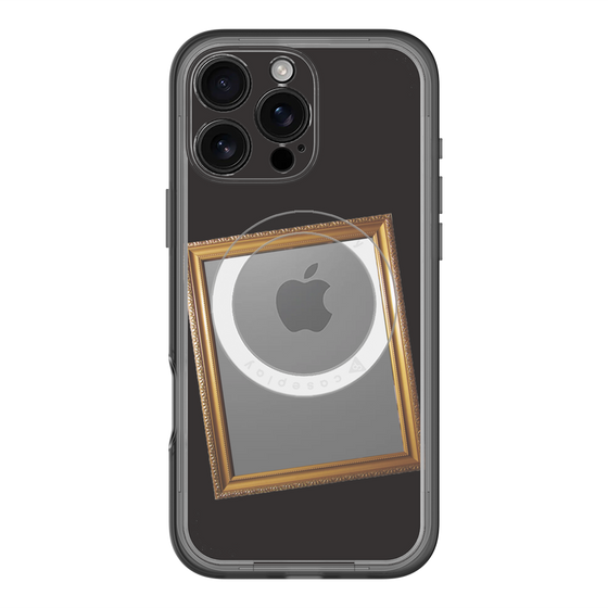 スリムプロテクションプレミアムケース with MagSafe［ Photo Frame - Black ］