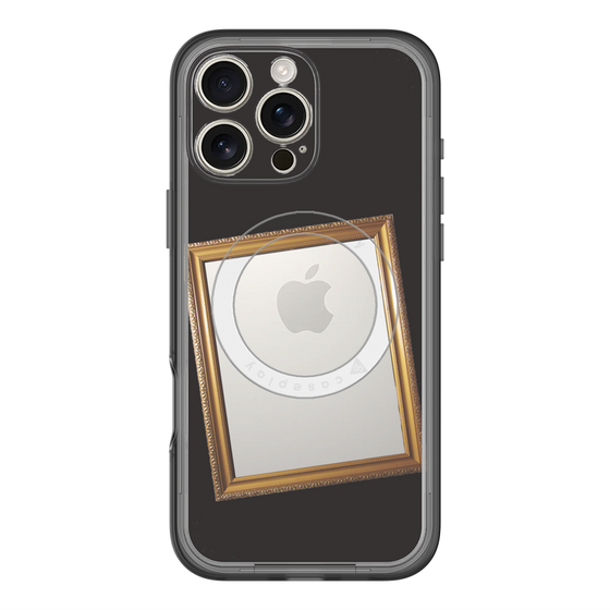 スリムプロテクションプレミアムケース with MagSafe［ Photo Frame - Black ］