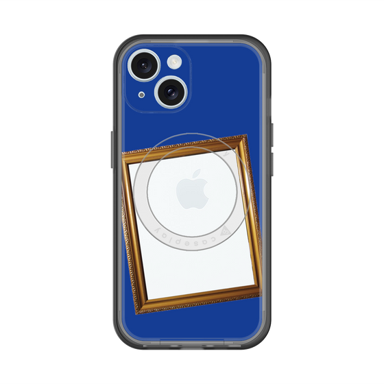 スリムプロテクションプレミアムケース with MagSafe［ Photo Frame - Blue ］