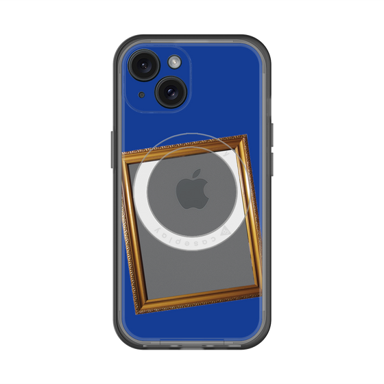 スリムプロテクションプレミアムケース with MagSafe［ Photo Frame - Blue ］
