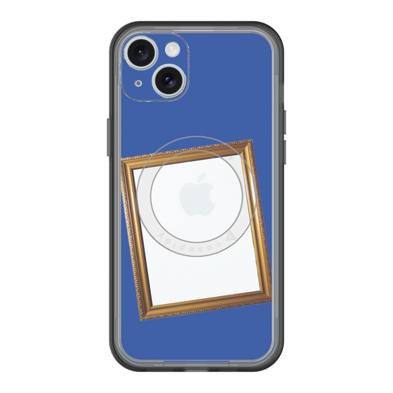 スリムプロテクションプレミアムケース with MagSafe［ Photo Frame - Blue ］