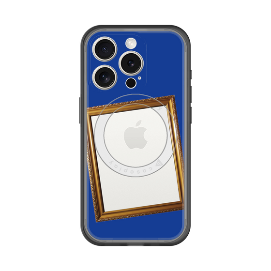 スリムプロテクションプレミアムケース with MagSafe［ Photo Frame - Blue ］