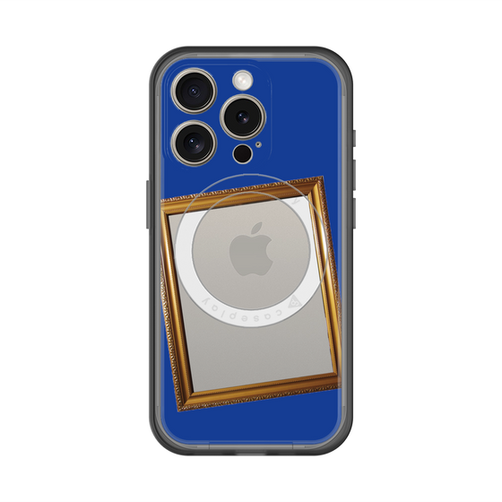スリムプロテクションプレミアムケース with MagSafe［ Photo Frame - Blue ］