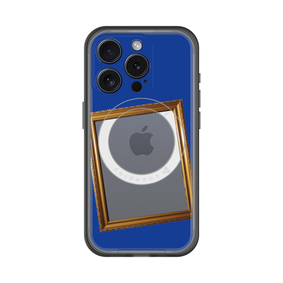 スリムプロテクションプレミアムケース with MagSafe［ Photo Frame - Blue ］