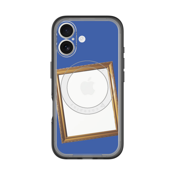 スリムプロテクションプレミアムケース with MagSafe［ Photo Frame - Blue ］