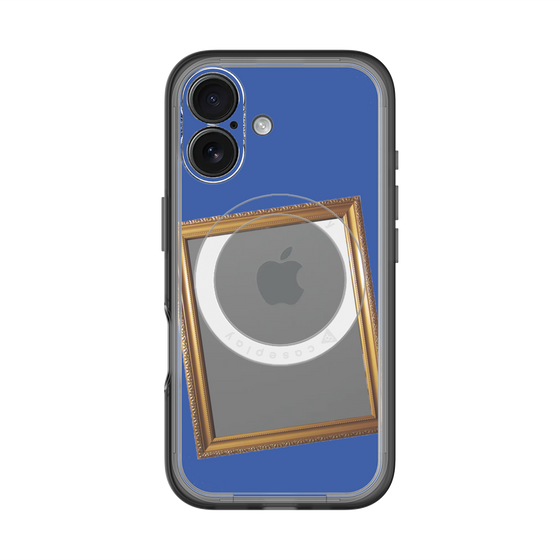 スリムプロテクションプレミアムケース with MagSafe［ Photo Frame - Blue ］