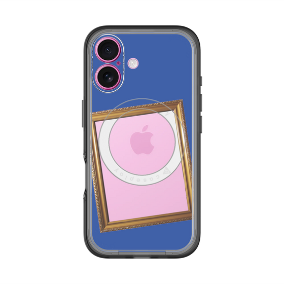 スリムプロテクションプレミアムケース with MagSafe［ Photo Frame - Blue ］